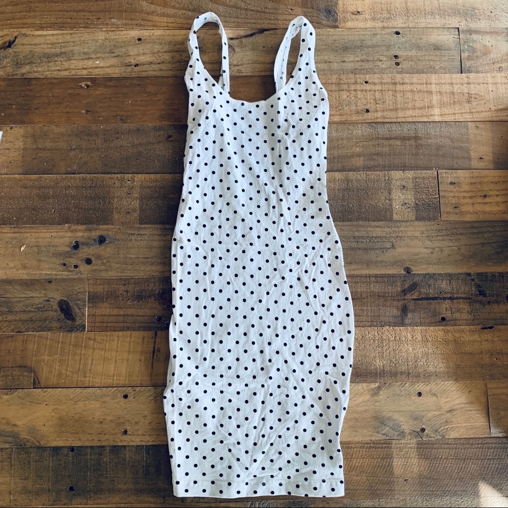 AMERICAN APPAREL- Polka Dot Tank Dress bodycon